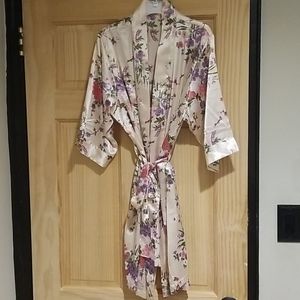 A sexy floral robe
